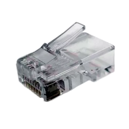 RJ45 UTP Конектор прохідного типу кат.5E (пачка 100 шт)