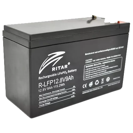 Ritar LiFePO4 12.8В 9А*г Літієва акумуляторна батарея
