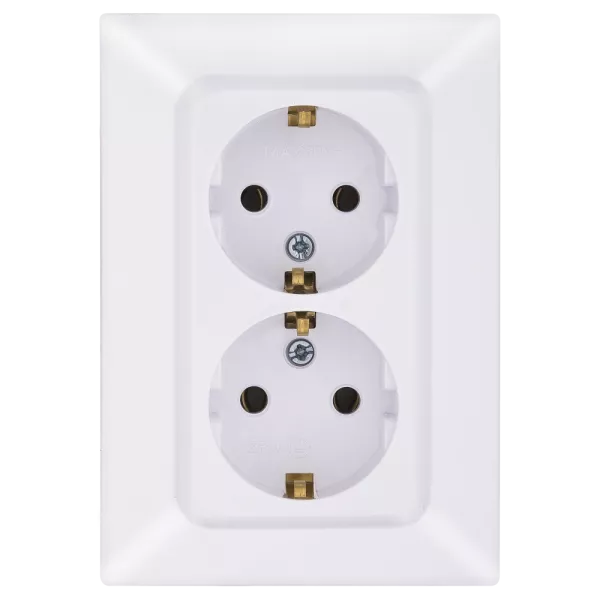 ARAS NE-AD 93-110-85 Розетка подвійна з з/к