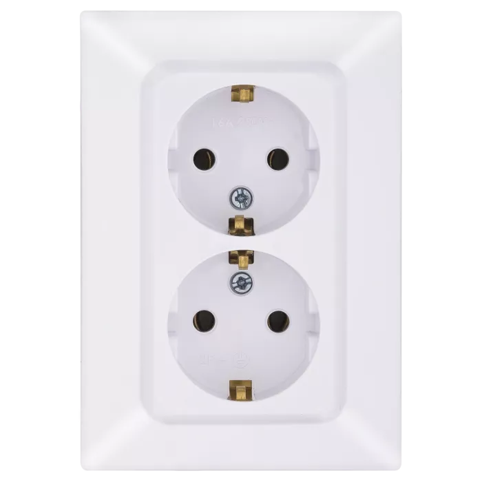 ARAS NE-AD 93-110-85 Розетка подвійна з з/к