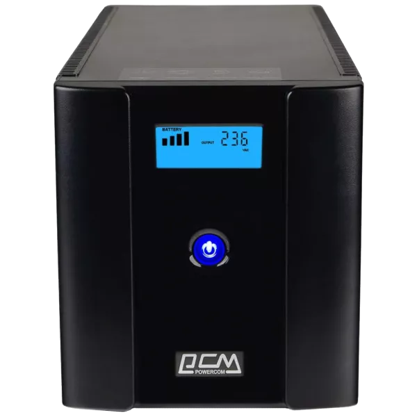 Powercom RPT-2000AP LCD Schuko Джерело безперебійного живлення