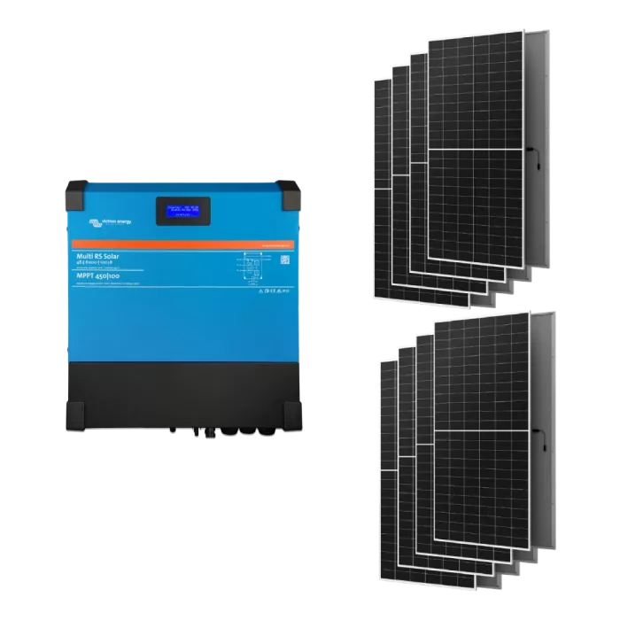 Victron Energy Multi RS Solar 48/6000/100-450/80 + AIKO G645-MCH72Dw 5.3 кВт Система автономной системы питания.