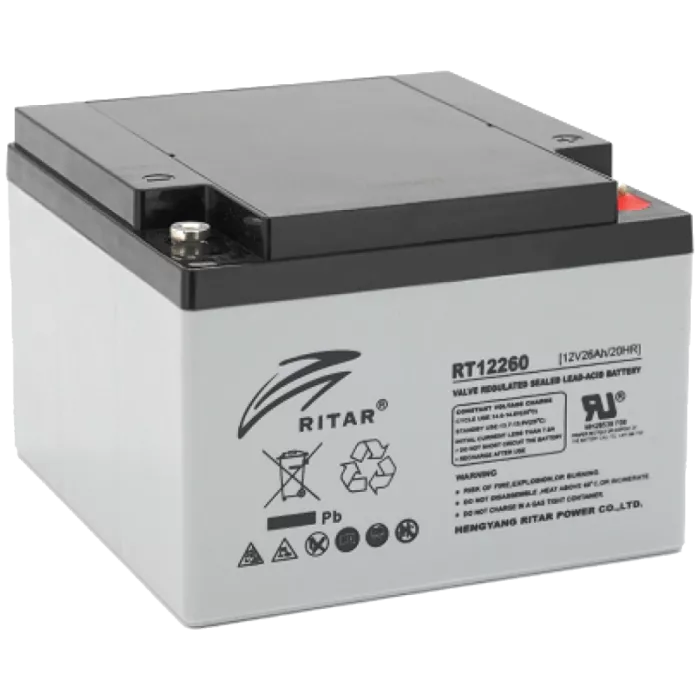 Ritar RT12260 (12V26AH) Акумуляторна батарея