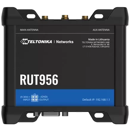 Teltonika RUT956 з 4G LTE, Wi-Fi, RS-232, RS-485 Промисловий стільниковий маршрутизатор