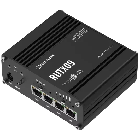 Teltonika RUTX09 IoT з 4G LTE, Wi-Fi Промисловий стільниковий маршрутизатор