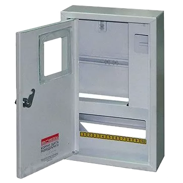 E.NEXT e.mbox.stand.n.f3.12.z.e Шафа металева, під 3-ф. електронний лічильник, 12 мод., навісна, з замком