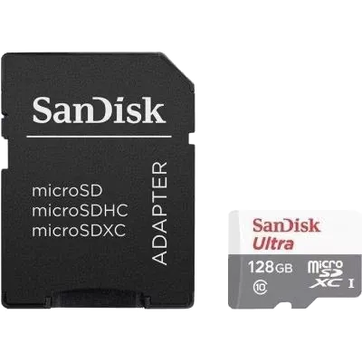 SANDISK Ultra microSDXC 128GB + SD Adapter Class 10 UHS-I Карта пам'яті