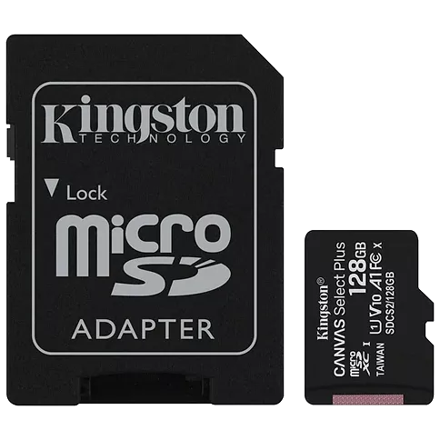 Kingston (SDCS2/128GB) 128Гб microSDXC U1 V10 A1 Карта пам’яті