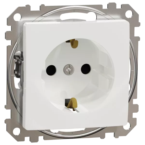 Schneider Electric Sedna Design & Elements SDD111022 з заземлення та шторками Розетка