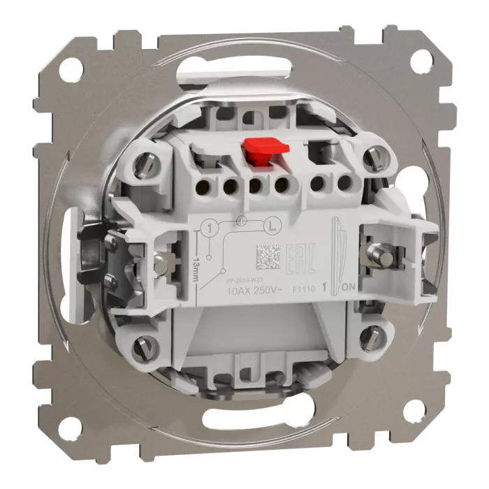 Schneider Electric SDD111101 Sedna Design & Elements 1-клавишный алюминий Вимикач