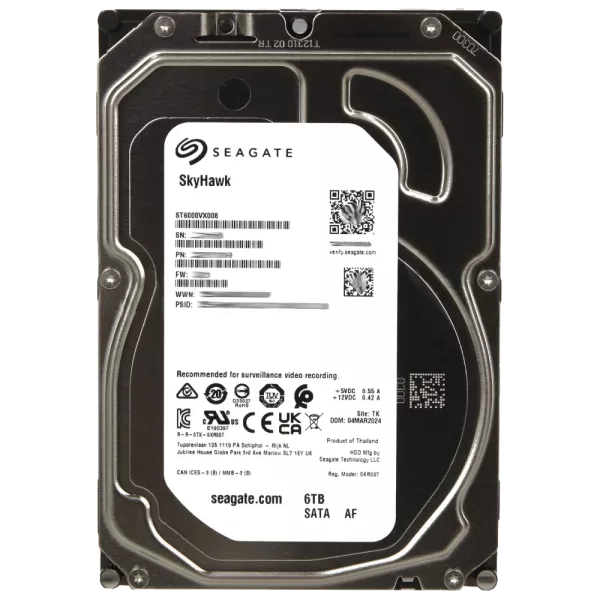 Seagate SkyHawk ST6000VX008 6Тб Жорсткий диск внутрішній