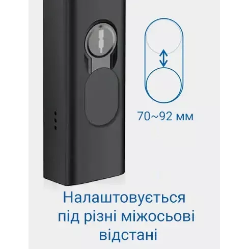 SEVEN LOCK SL-7763BF (72-92 мм) black Розумний замок (без врізної частини)