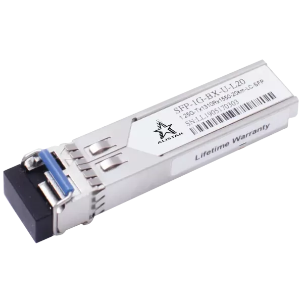 ALISTAR SFP-1G-BX-U-L20 SFP 1G 1SM WDM LC 20KM TX1310/RX1550nm DDM Модуль