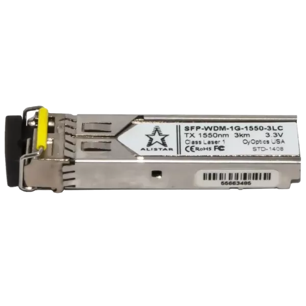 ALISTAR SFP-1G-BX-D-L03 SFP 1G 1SM WDM LC 3KM TX1550/RX1310nm DDM Модуль