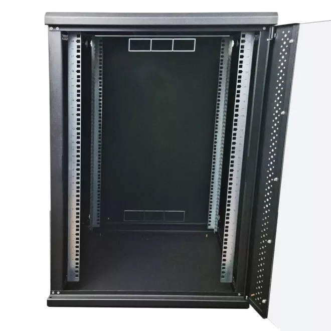 EServer 21U 600х600х1036 скло, чорна Шафа