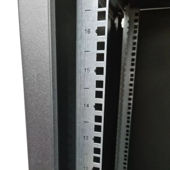 EServer 21U 600х600х1036 скло, чорна Шафа
