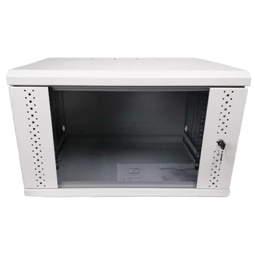 EServer 6U 600х350х370 скло, сіра Шафа
