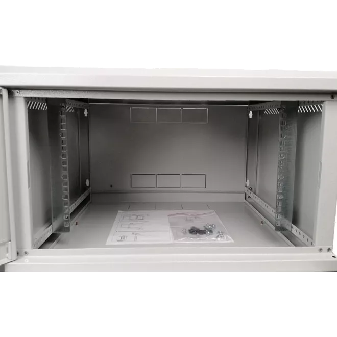 EServer 12U 600х350х637 скло, сіра Шафа