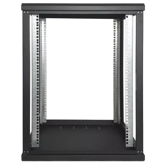 EServer 12U 600х350х637 скло, чорна Шафа