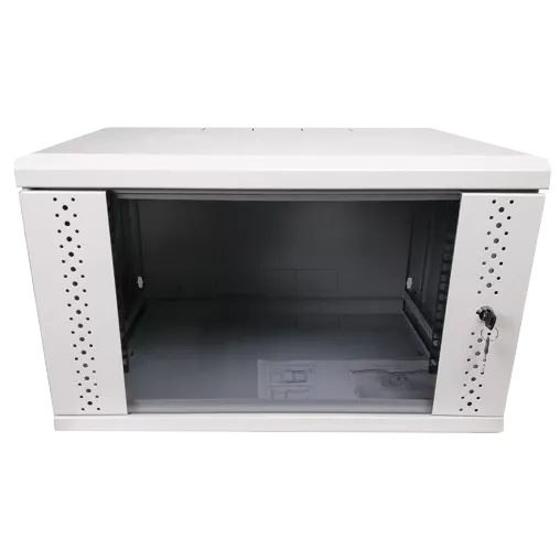 EServer 6U 600х500х370 скло, сіра Шафа