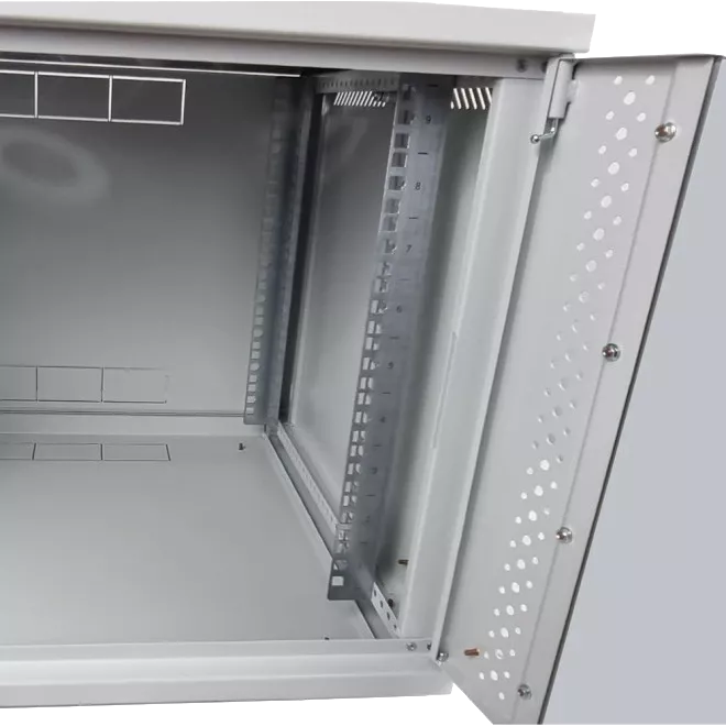 EServer 9U 600х500х503 скло, сіра Шафа