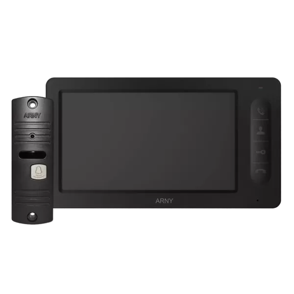 AVD-7005 Комплект відеодомофону чорний/мідний