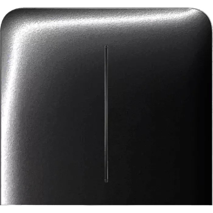 Ajax SideButton (2-gang) vertical black Кнопка