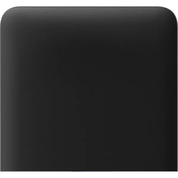 Ajax SideButton (1-gang) black vertical Кнопка