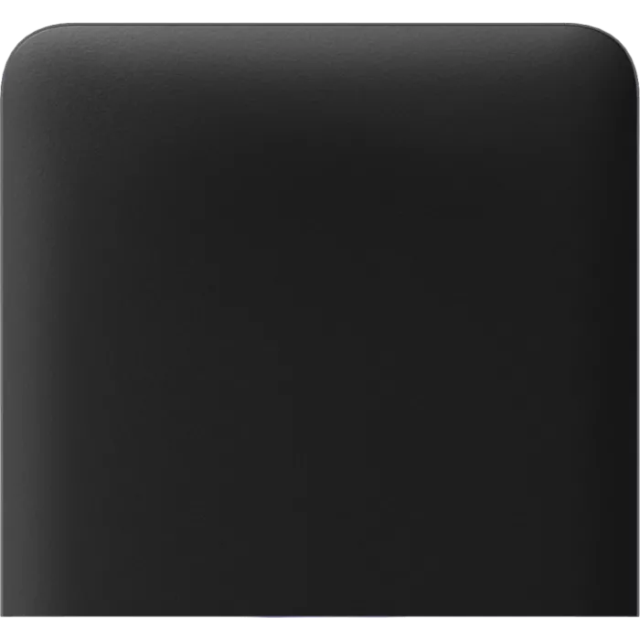Ajax SideButton (1-gang) black vertical Кнопка