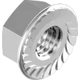 DIN6923 фланц А2 зубч Гайка М8