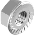 DIN6923 фланц А2 зубч Гайка М8