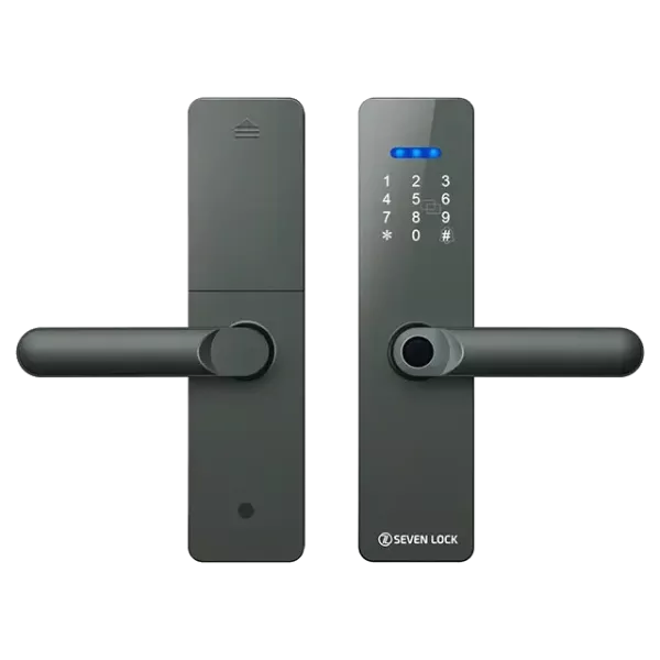 SEVEN LOCK SL-7740BF grey (врізна частина 5050) Розумний дверний біометричний замок