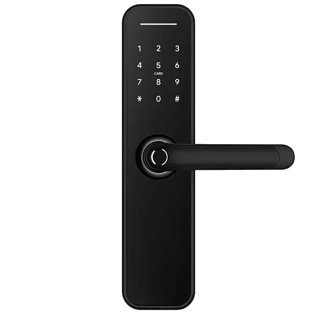 SEVEN LOCK SL-7766BF black (без врізної частини) Розумний дверний біометричний замок