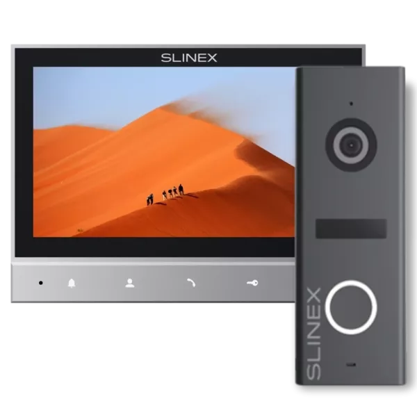 Slinex SK 7 Cloud (Slinex SK 7 Cloud grey + ML-17HD graphite) Комплект видеодомофон + панель вызова