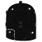 Smartbracket Ajax Hub black Частина пластикового корпусу