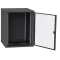 IPCOM 15U 600x600 Шафа телекомунікаційна двері скло (чорна)