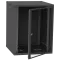 IPCOM СН-18U 600х600 Шафа телекомунікаційна двері скло (чорна)