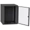IPCOM СН-18U 600х600 Шафа телекомунікаційна двері скло (чорна)