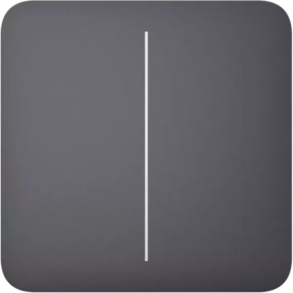 Ajax SoloButton (2-gang) [55] graphite кнопка Кнопка двоклавішного вимикача