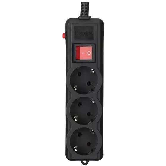 Gembird SPG3-G-10B-PRO Мережевий фільтр 3 м кабель 3 розетки