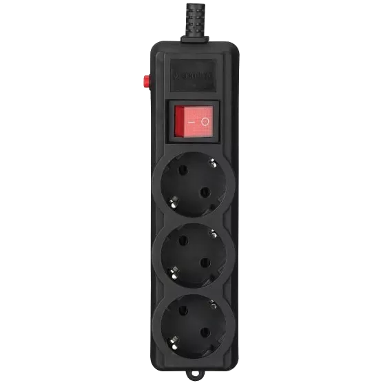 Gembird SPG3-G-6B-PRO Мережевий фільтр 1.8 м кабель 3 розеток