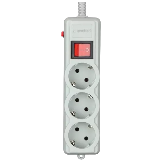 Gembird SPG3-G-6G-PRO Мережевий фільтр 1.8 м кабель 3 розеток