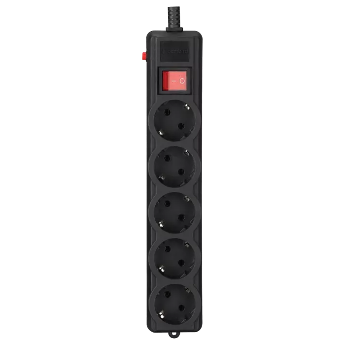 Gembird SPG5-G-15B-PRO 4.5 м кабель 5 розеток Сетевой фильтр
