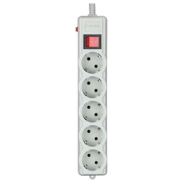 Gembird SPG5-G-6G-PRO Мережевий фільтр 1.8 м кабель 5 розеток