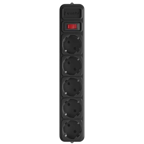 Gembird SPG5-X-6B Мережевий фільтр для ДБЖ (UPS) 1.8 м кабель 5 розеток
