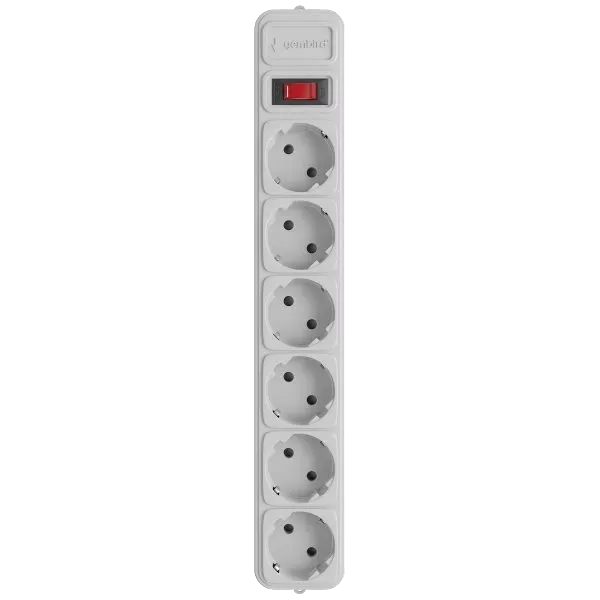 Gembird SPG6-G-6G Мережевий фільтр 1.8 м кабель 6 розеток