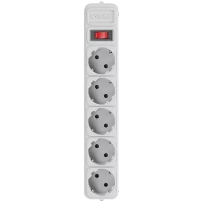 Maxxter SPM5-G-15G Мережевий фільтр 4.5 м кабель 5 розеток