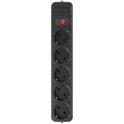 Maxxter SPM5-G-6В Мережевий фільтр 1.8 м кабель 5 розеток