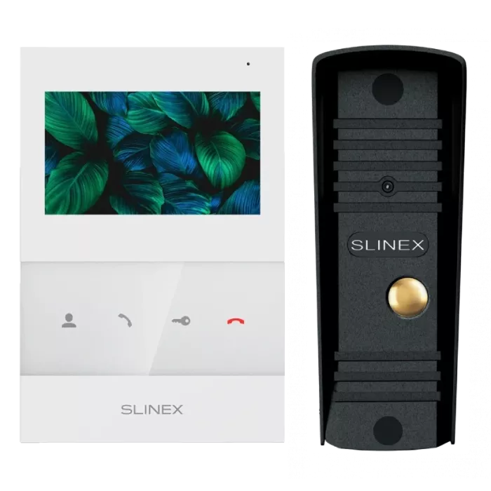 Slinex SQ-04 White + ML-16HR (черный) Комплект відеодомофону