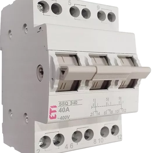 ЕТІ SSQ 340 "1-0-2", 3p 40A Перемикач навантаження